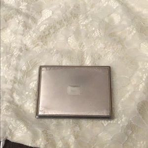Vintage cigarette case silver tone